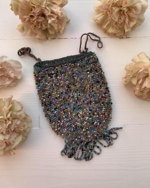 Petite bourse en perles XIXe