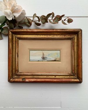 Marine miniature du XIXe siècle