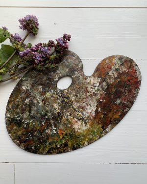 Ancienne palette de peintre