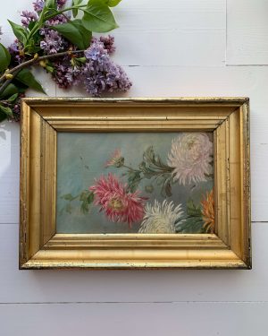 Tableau de fleurs ancien