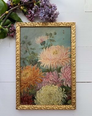 Tableau de fleurs ancien