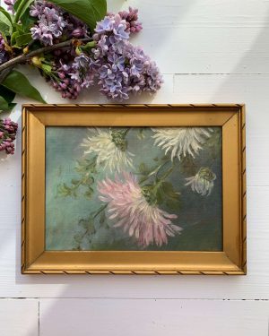 Tableau de fleurs ancien