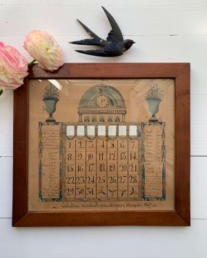 Calendrier perpétuel de 1847