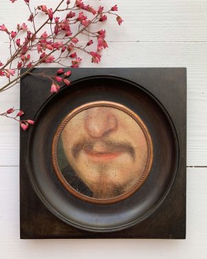 Peinture ancienne "La bouche"