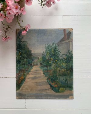 Peinture paysage ancienne
