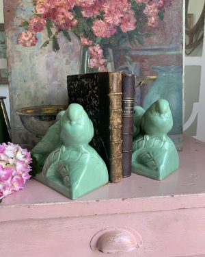 Serre-livres oiseaux Art Déco