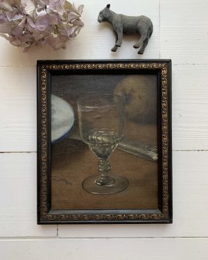 Tableau ancien « Le verre »