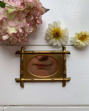 Peinture ancienne "La bouche"