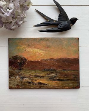 Tableau ancien « Le crépuscule »