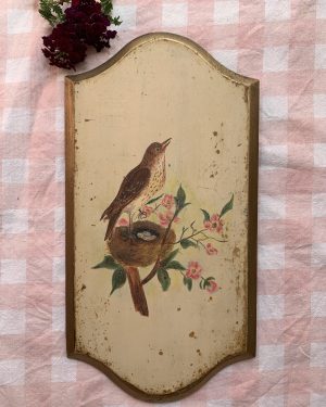 Ancienne peinture d’oiseau
