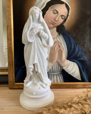 Vierge en biscuit XIXe