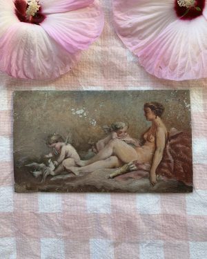 Huile sur panneau XIXe