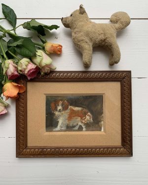 Peinture ancienne « Le chien »